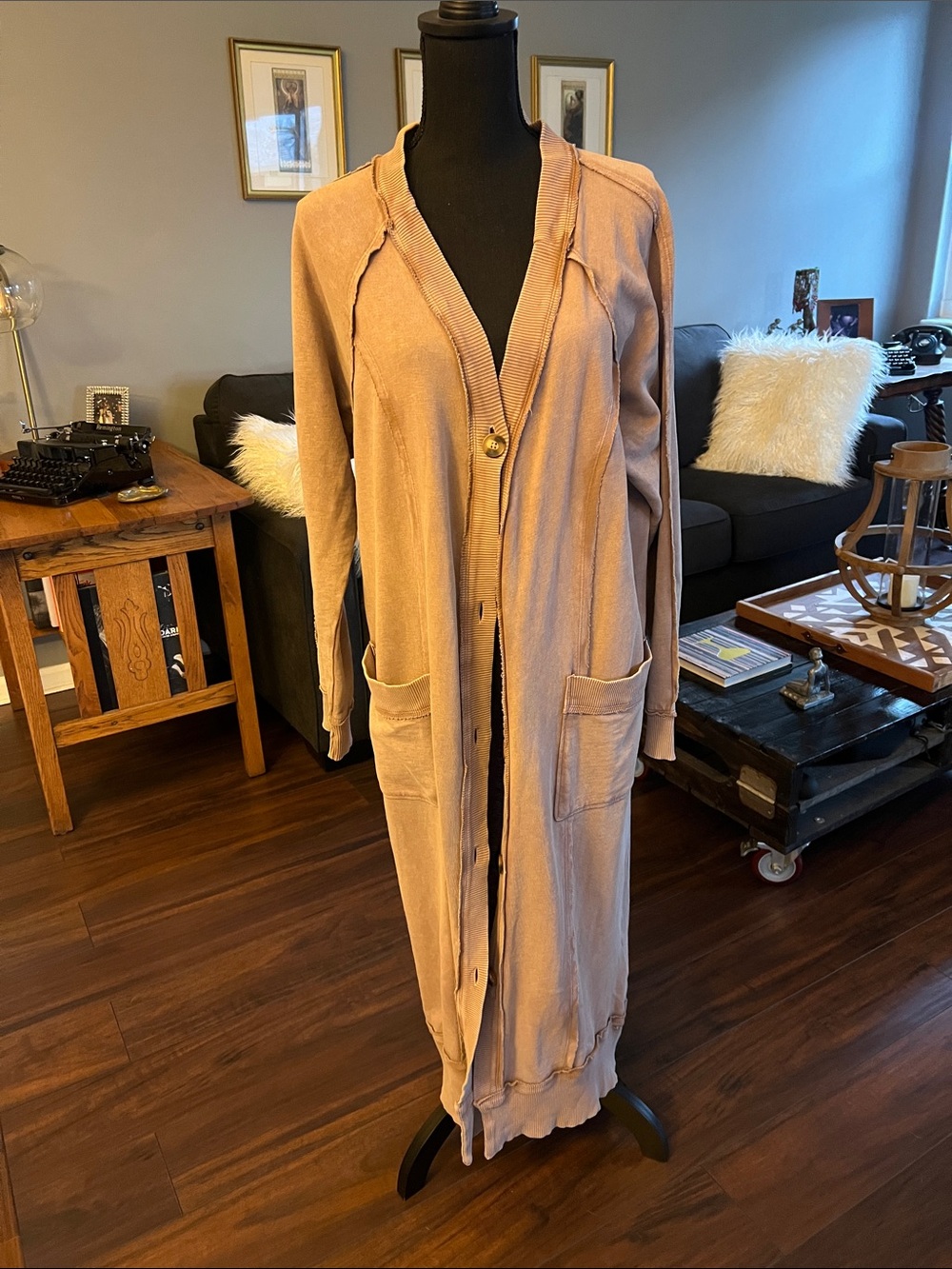 Anthropologie Pilcro duster size M, perfect condition faded dusty  Rose